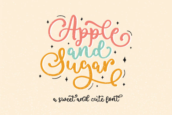Apple and Sugar Font for Business