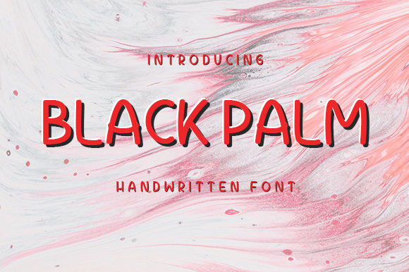 Black Palm Font for Web Design