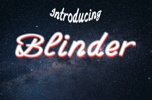 Blinder: A Stylish Handwritten Font