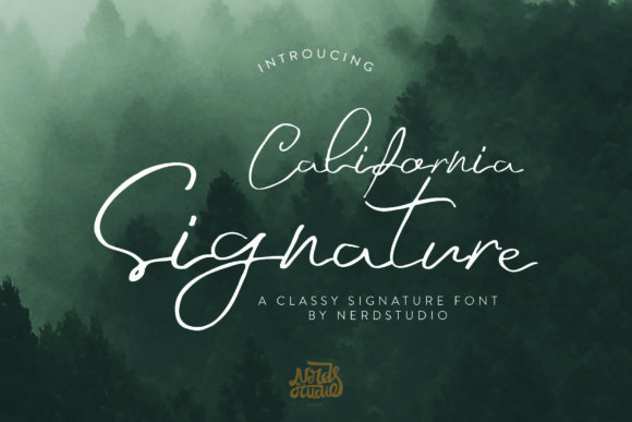California Signature Font for Creative Projects