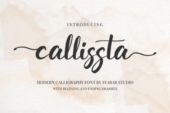 Callissta: A Romantic Calligraphy Typeface