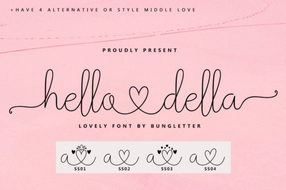 Hello Della Font: A Stylish Script for Digital Marketing