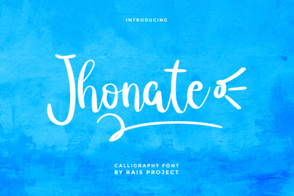 Jhonate: A Script Font for Real-World Design