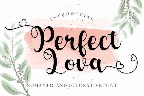 Perfect Lova: A Flowing Script Font