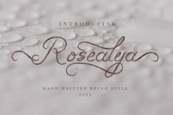 Rosealya Font: Elegant Handwritten Style