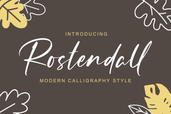 Rostendall: A Handwritten Font for Creative Marketing