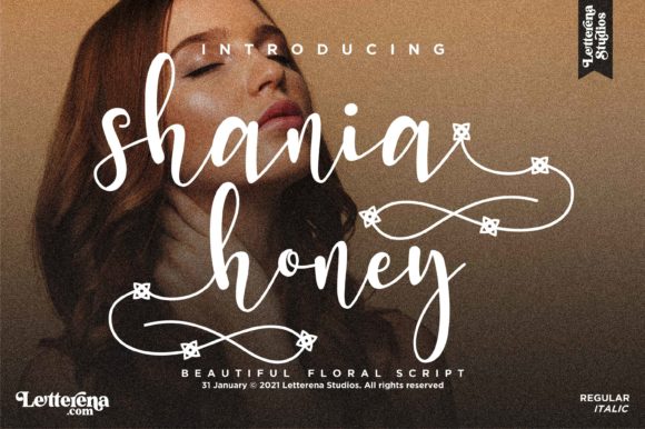 Shania Honey: A Sweet Script for Editorial Design