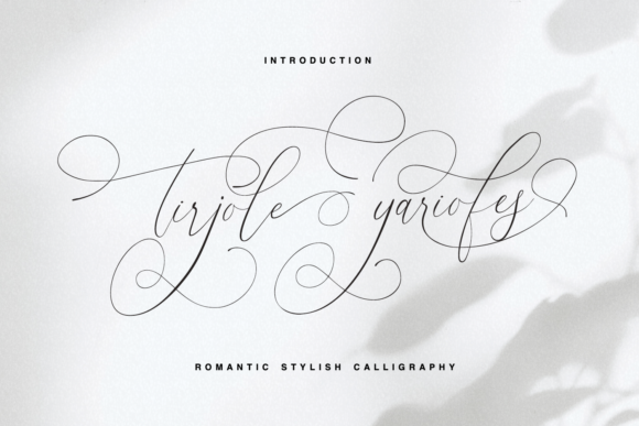 Tirjole Yariofes: A Stylish Handwritten Font