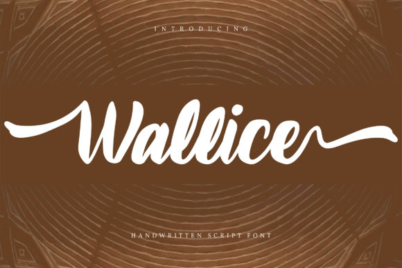 Wallice: A Handwritten Font for Elegant Design