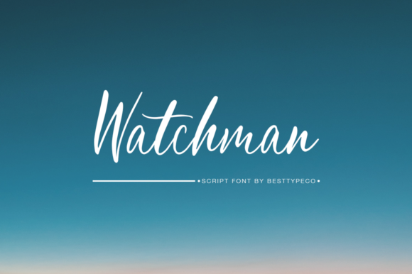 Watchman: A Handwritten Font for Elegant Design