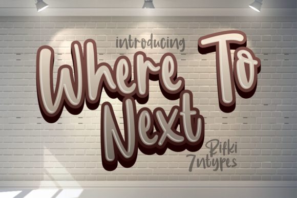 Where to Next: A Trendy Handwritten Font