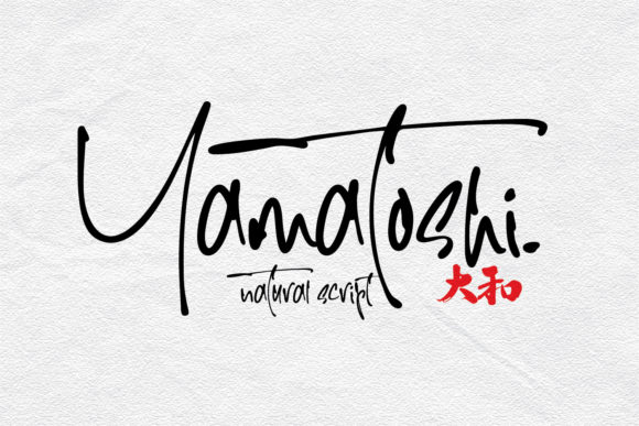 Yamatoshi: A Handwritten Script Font
